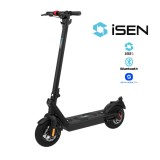 Cumpara ieftin Trotineta electrica pliabila iSEN X9 Pro Max 2025 Negru, BT, 10 inch, 1100W, autonomie maxima 100km, pana la 40km h, baterie detasabila