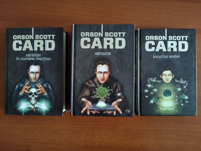 Orson Scott Card &amp;ndash; Saga lui Ender (3 vol. hardcover) foto