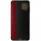 Husa tip carte rosu inchis cu fumuriu pentru Samsung Galaxy A12