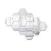 Oglinzi Decorative Hexagonale tip Fagure Hexagon pentru Baie Bucatarie si Living - 12 Bucati Sticker L, Original Deals