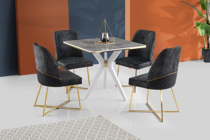 Masă Kare Ares Dining Table, 87x75x87 cm