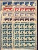 Romania 1946 - Lp 199a - Organizatia Sportului Popular - dantelate si nedantelate - coli mici de 16 marci - MNH LUX *****, Nestampilat