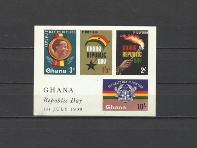 GHANA 1961 ZIUA REPUBLICII foto
