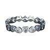 Inel argint 925 circular inimi cu pietre m53