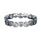 Inel argint 925 circular inimi cu pietre m53