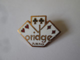 Insigna Bridge Arad 1983,dimensiuni:30 X 21 mm