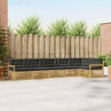 vidaXL Set de canapele de exterior 6 pcs Alb și antracit Poliester 3390552