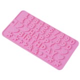 Cumpara ieftin Matrita din silicon pentru litere, cifre si simboluri, reutilizabila, pentru decoratiuni din ciocolata, fondant sau martipan, 21.5x11.5 cm, rezistenta