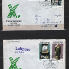 GERMANIA (DDR) 1987 - EXPOZITIE DE ARTA. PLICURI CIRCULATE, Y22