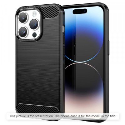 Husa pentru Apple iPhone 17 Pro Max, Techsuit, Carbon, Neagra foto