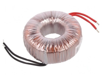 Transformator toroidal 300VA 230V 24V 12.5A cu cabluri foto