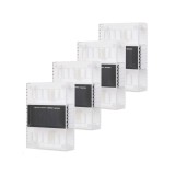 Set 4 aplica solara LED eMazing, ABS/Policarbonat, rezistenta la apa IP65, pentru perete, 1.2V, 600mah, 10.5 x 2.5 x 7 cm, alb cald