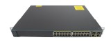 Switch Cisco Catalyst WS-C2960+24PC-L, 24 porturi RJ45 de 100 Mb cu PoE, 2 porturi RJ45/SFP de 1 Gb, cu urechi de montare &icirc;n rack