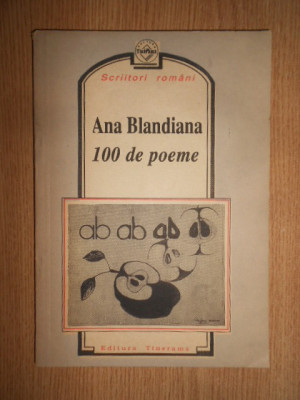 Ana Blandiana - 100 de poeme (1991) foto