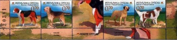 BOSNIA SRPSKA 2007 FAUNA ANIMALE DOMESTICE CAINI