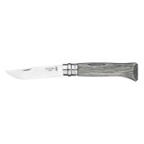 Cutit de buzunar N&deg;08, inox, 8,5cm, &quot;Tradition Luxe&quot;, Grey Birch - Opinel