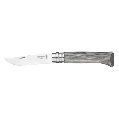 Cutit de buzunar N&amp;deg;08, inox, 8,5cm, &amp;quot;Tradition Luxe&amp;quot;, Grey Birch - Opinel foto