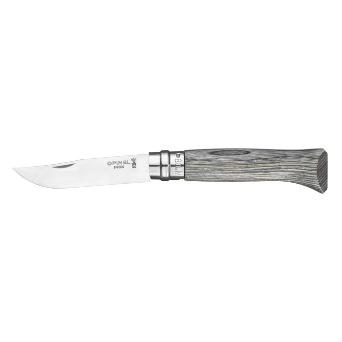 Cutit de buzunar N&deg;08, inox, 8,5cm, &quot;Tradition Luxe&quot;, Grey Birch - Opinel