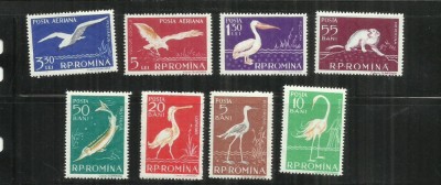 ROMANIA 1957 - FAUNA DIN DELTA DUNARIII, MNH - LP 448 foto