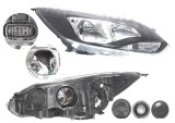 Far Ford Focus 3, 12.2010-11.2014, fata, Dreapta, H1+H7+PY21W+W5W; electric; rama reflector negru; cu motor, Depo