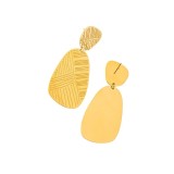 Cercei placati cu aur Leaf Dragonfly