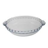 Vas rotund 197BC, cu manere, pentru servirea mesei, sticla termorezistenta, transparent, 22 cm