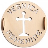 Forma Coliva Vesnica Pomenire Lemn 18cm - Ornat Coliva, Prajituri, Pasca - Ustensile Gatit Traditionale