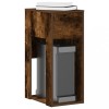 VidaXL Suport turn pentru computer cu sertar Stejar afumat 30x44x74 cm