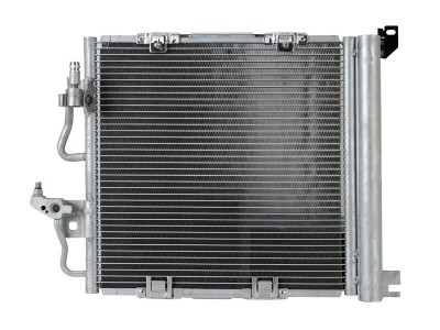 Condensator climatizare Opel Astra G, 04.2003-12.2009, motor 1.7 CDTI, 59 kw diesel, cutie manuala, full aluminiu brazat, 410 (360)x380 (365)x17 mm, foto