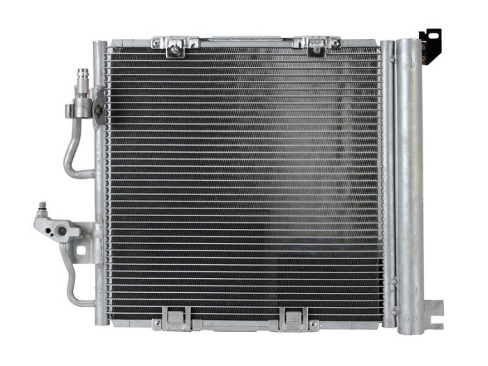 Condensator climatizare Opel Astra G, 04.2003-12.2009, motor 1.7 CDTI, 59 kw diesel, cutie manuala, full aluminiu brazat, 410 (360)x380 (365)x17 mm,