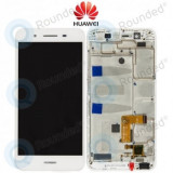 Huawei GR3 (TAG-L21) Capac frontal modul display + LCD + digitizer alb