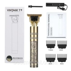 Trimmer Vintage T9 este perfect pentru &icirc;ngrijirea bărbii, oferind un stil elegant și o utilizare