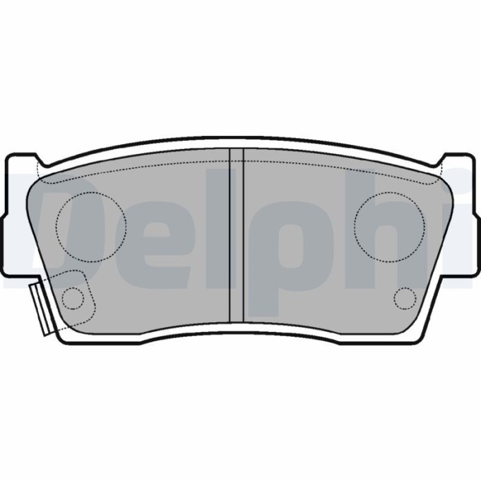 DELPHI LP684 set placute frana,frana disc