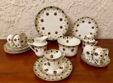 SET DE 21 PIESE DIN PORTELAN FIN- MARCAJ J.G.S.&amp;Co FOLEY CHINA ENGLAND- MODEL JEWEL 1898- 1936