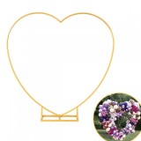 Arcada Metalica Inima Aurie 2x2m ProCart - Decor Nunta, Botez, Evenimente Romantice, Gradina - Montaj Facil