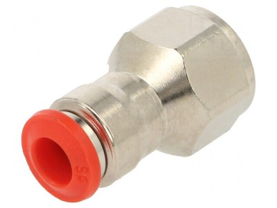 Racord push-in alamă nichelată 1/4&amp;quot; foto