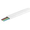 Cablu telefonic plat 6 fire AWG28 CCA alb Vanzare la metru liniar 93307 Goobay