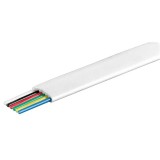 Cablu telefonic plat 6 fire AWG28 CCA alb Vanzare la metru liniar