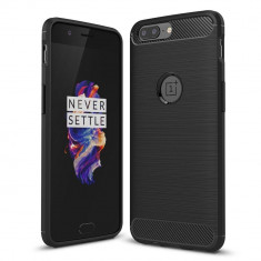 Carcasa TECH-PROTECT TPUCARBON OnePlus 5 Black foto