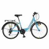 Bicicleta Oras RICH R2432A, Roti 24inch, cadru otel 17inch, 18 viteze (Albastru), RICH BIKE