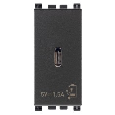 Priza USB tip C 5V 1,5A 1M Vimar Arke gri antracit 19292.C