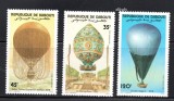 Djibouti 1983, Baloane, serie neuzata, MNH, Aviatie, Nestampilat