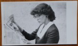 Fotografie originala de Vasile Blendea, Actrita Irina Petrescu cu Luceafarul