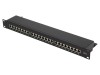 Patch panel RJ45 Cat 6a 24 porturi 19"