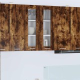 vidaXL Dulap suspendat cu ușă Riga Stejar fumuriu 60 x 31 x 80 cm 884318