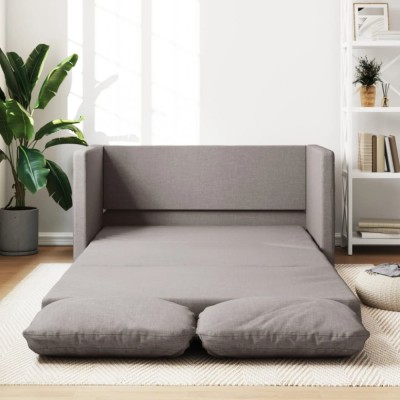 Gossi canapea extensibila 2 in 1, gri taupe, 112x174x55 cm, textil foto