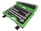 Set 27 chei tubulare 6-puncte 1/2" oțel crom-vanadium RECA 0700 120 027