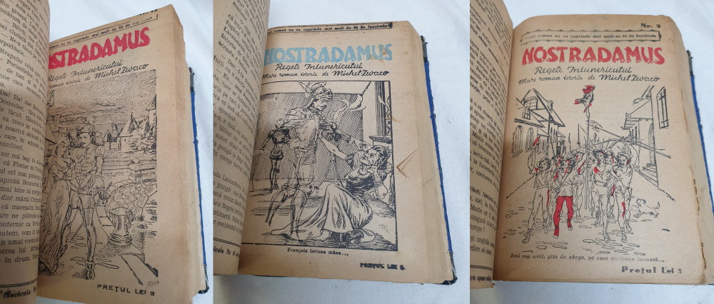 Carte de colectie anii 1930 NOSTRADAMUS REGELE INTUNERICULUI Fascicole  colegate | Okazii.ro