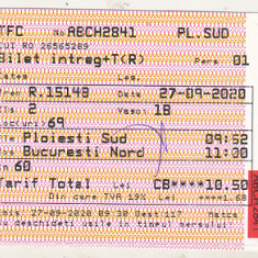 bnk div TFC - tren - bilet tren