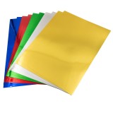Carton colorat A4,5 culori metalizate 250 g mp, 10 bucati set